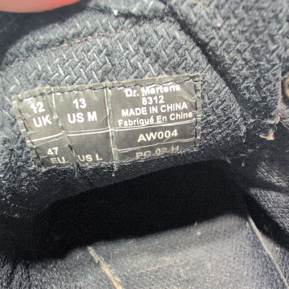 Y2K Dr. Martens Chunky Platform Heel Metal Eyelet Lace Up Streetwear Men's 13M - Picture 9 of 9